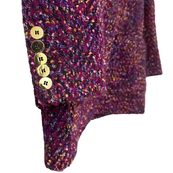 New Veronica Beard Crispin Metallic Tweed Oversized Blazer Coat 8 Contemporary - Picture 9 of 15